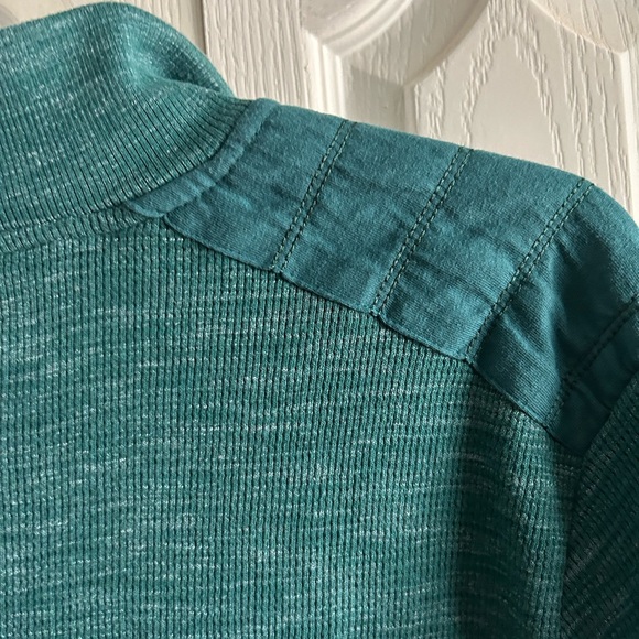 Ike Behar Green V Neck 1/4 Zip Sweater in Men’s Medium NWOT - Picture 8 of 10